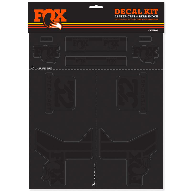 FOX DECAL KIT 32 STEP-CAST & REAR SHOCK